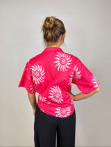 Hot Pink - Wavy Daisy