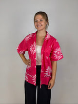 Hot Pink - Wavy Daisy